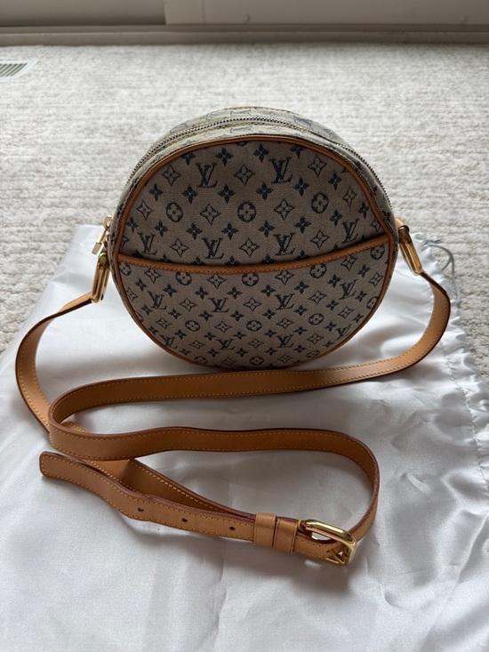 Louis Vuitton Handbags - RARE LV Denim Canteen Style Crossbody in Beige and Tan with Gold Hardware